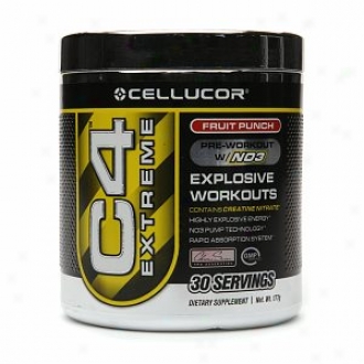 Cellucor C4 Extreme Pre-workout With Nitric Oxide 3, Fruit Punch