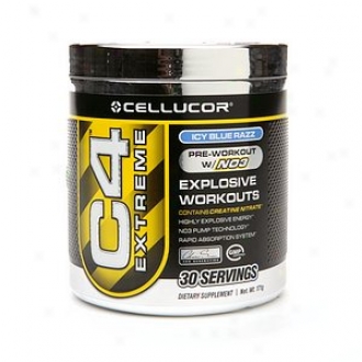 Cellucor C4 Exterme Pre-workout With Nitric Oxide 3, Icy Blue Razz