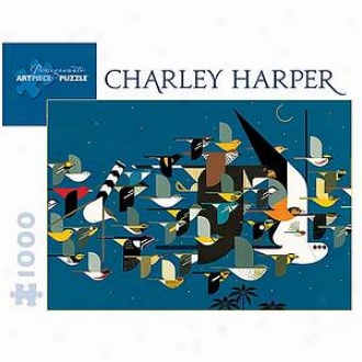 Charley Harper Mysrery Of The Missing Migrants Puzzle 1000 Pcs  Ages 12 And Up