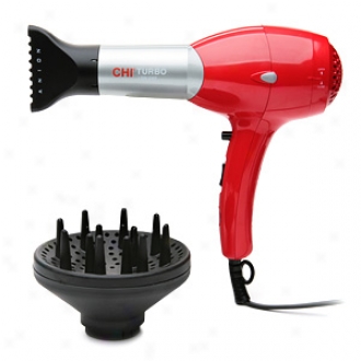 Chi Turbo Low Emf Professional Hair Dryer Through  Diffuser, Gf1541