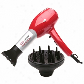 Chi Usa Made Turbo Low Emf Professional Hair Dryeer With Diffuser Model# Gf1541usa