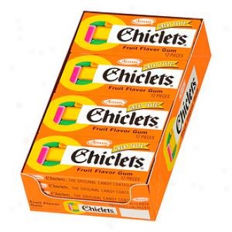 Chiclets The Original Candy Coated Gum (20 Packs), Fruit