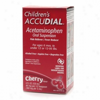 Children's Accudial Pain Reliever/fever Reducer Acetaminophen Oral Suspension, Cherry