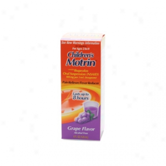 Children's Motrin Ibuprofen Oral Suspension, Fever Reducer/pain Reliever, Grape Liquid