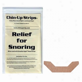 Chin-up Strip For Dry Mouth And Snoring, Tan Boomerang Shape # 33330