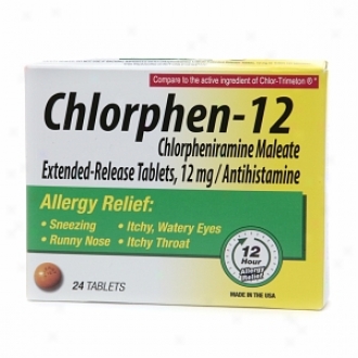 Chlorphen-12 Chlorpheniramine Maleate, 12mg, Extended-release Tablets