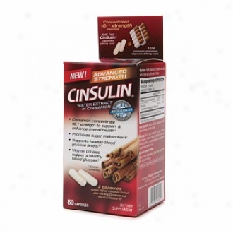 Cinsulin Water Extract Of Cinnamon, Advanced Vigor , Capsules