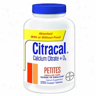 Citracal Calcium Citrate With Vitamin D Petite, Coated Tablets