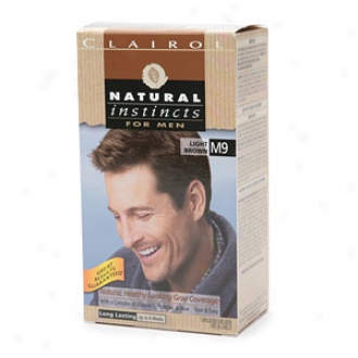 Clariol Natural Instincts For Men Natural Healthy Looking Hoary Coverage, Light Brown M009