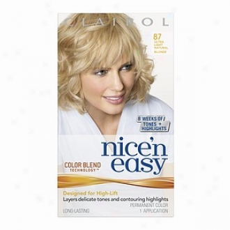 Clairol Nice 'n Easy With Color Blend Technology Permanent Color, Ultra Light Natutal Blonde 087