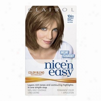 Clairol Nice 'n Easy With Color Blend Technology Permanent Coolr, Fool Dark Golden Blonde 106g