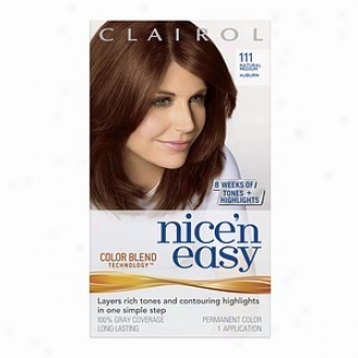 Clairol Nice 'n Easy With Color Blend Technology Permanent Color, Natural Medium Auburn 111