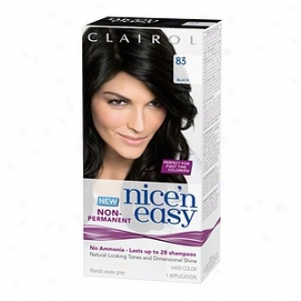 Clairol Nice'n Easy Non-permanent Hair Color Application, Black 83