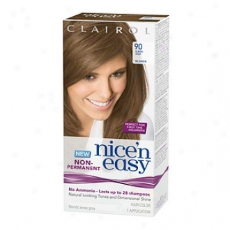 Clairol Nice'n Easy Non-permanent Hair Color Application, Dark Ash Blonde 90