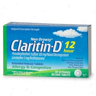 Claritin-d 12 Hour Aolergy And Congestion, Tablets
