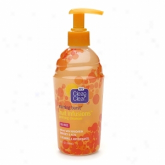 Clean & Clear Morning Burst Fruit Infusions Purifying Cleanser, Infused With Mandarin Oranges & A??ai