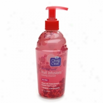 Clean & Clear Morning Burst Fruit Infusions Reviving Cleanser, Pomegranate, Passion Fruit & A??ai