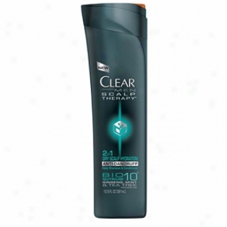 Clear Men Scalp Therapy 2-in-1 Anti-dandruff Daily Shampoo & Conditioner, Dry Scalp Hydration