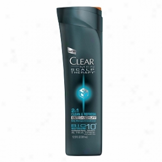 Clear Men Scalp Therapy 2-in-1 Anti-dandruff Daily Shampoo & Conditioner, Clean & Refresh