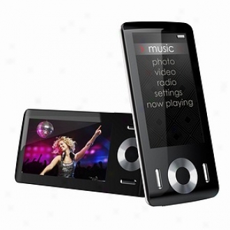 Coby Electdonics 8 Gb 2.9  Black Widescreen Video Mp3 Player Mp815-8g