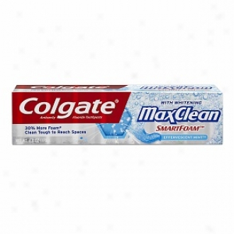 Colgate Maxclean Smartfoam With Whitening  Anticavity Fluoridetoothpaste, Effervescen tMint