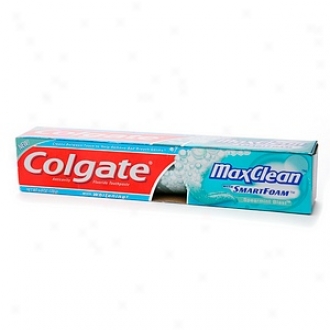 Colgate Maxclean With Smartfoam Anticavity Fluoridetoothpaste, Spearmint Blast