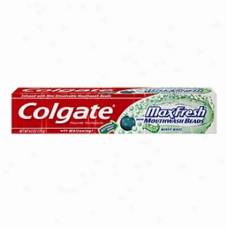 Colgate Maxfresh Gel Tooth0aste With Mouthwash Beads, Minty Wave