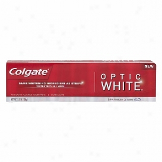 Colgate Optic White Anticavity Fluoride Toothpate, Sparkling Mint