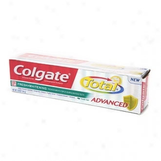 Colgate Total Advanced Fresh + Whitening Toothpaste Gel, Fresh
