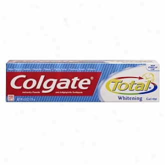Colgate Total Anticavity Fluoride And Antigingivitis Toothpaste Gel, Whitening
