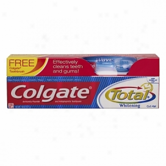 Colgate Total Plus Whitening Toothpaste Gel With Free Brush