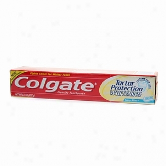 Colgat3 Whiening Tartar Hinder Plus Whitening Fluoride Toothpaste, Crisp Mint