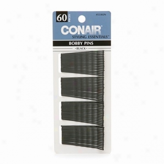 Conair Brush Styling Essentials Matte Minis Bobby Pins, Black