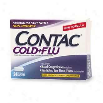 Contac Cold & Flu, Non-drowsy Maximum Strength, Caplets