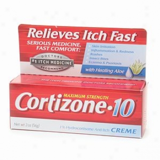 Cortizone 10 Hydrocortisone Anti-itch Creme, Maximum Strength