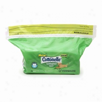 Cottonelle Flushable Moist Wipes Refill Pack, Soothing Clean