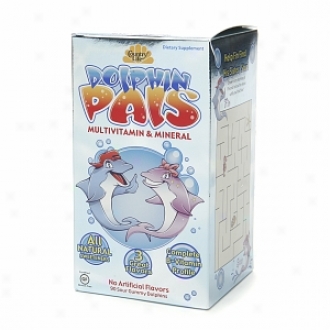 Country Life Dolphin Pals Multivitamin & Mineral, Sour Gummy Dolphins