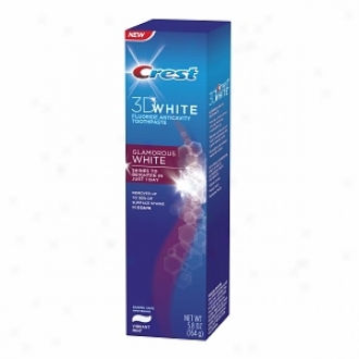 Crest 3d White Glamorous Iota eFluorode Anticavity Toothpaste, Vibrant Mint