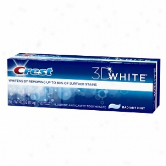 Crest 3d White Vivid Fluoride Anticavity Toothpaste, Beaming Mint