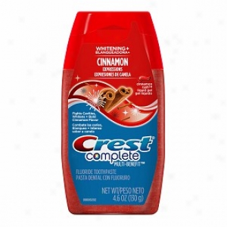 Crest Complete Multi-benefit Gel, + Whitening, Cinnamon Expressions