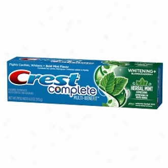 Crest Complete Multi Benefit Toothpaste, + Whitejing, Herbal Mint Expressions