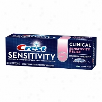 Crest Sensitivity Toothpaste, Clinical Sensitivity Relief, Ext Whitening / Clean Mint