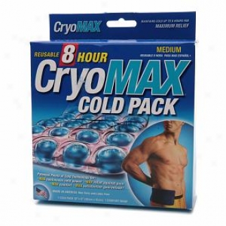 Cryo-max Cold Pack With Flexible Straps, Reusable, Medium
