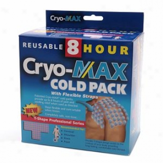 Cryo-max Cold Pack With Flexible Straps, Reusable, T-shape