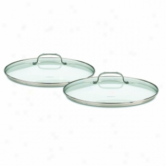 Cuisinart 71-2228cg 2-piece Glass Lid Set (fits 9   & 11   Skillets)