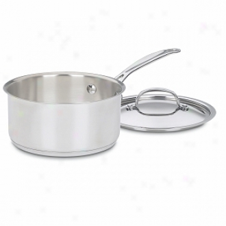 Cuisinsrt 719-18 Chef's Classic Stainless 2-quart Saucepan W/cover