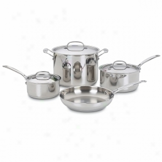 Cuisinart 77-7 Chef&'s Classic Stainless 7-piece Cookware Set