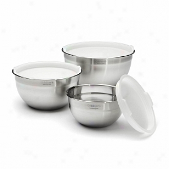 Cuisinwrt Ctg-00-smb Mixing Bowls With Lids - Set Of Three