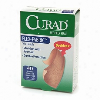 Curad Flexible Fabric Flex-fabric Sterile Bandages, Regular Size