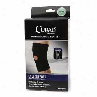 Curad Performance Succession Neoprene Pull-over Knee Support With Open Patella, Medium